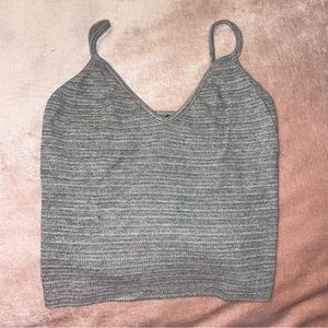 Brandy Melville Grey Crop top
